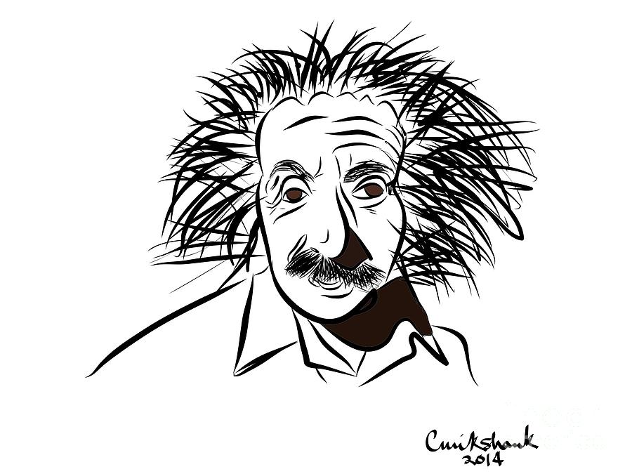 900x675 Einstein Digital Art