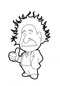 250x354 Einstein Clipart Coloring Page, Picture