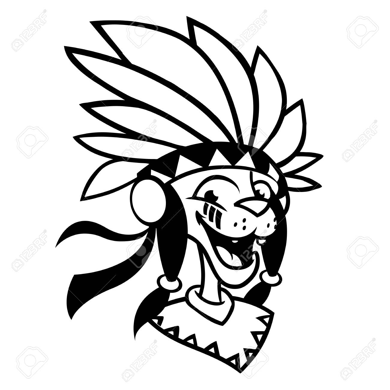 1300x1300 Huge Collection Of 'native American Cartoon Drawing' Download