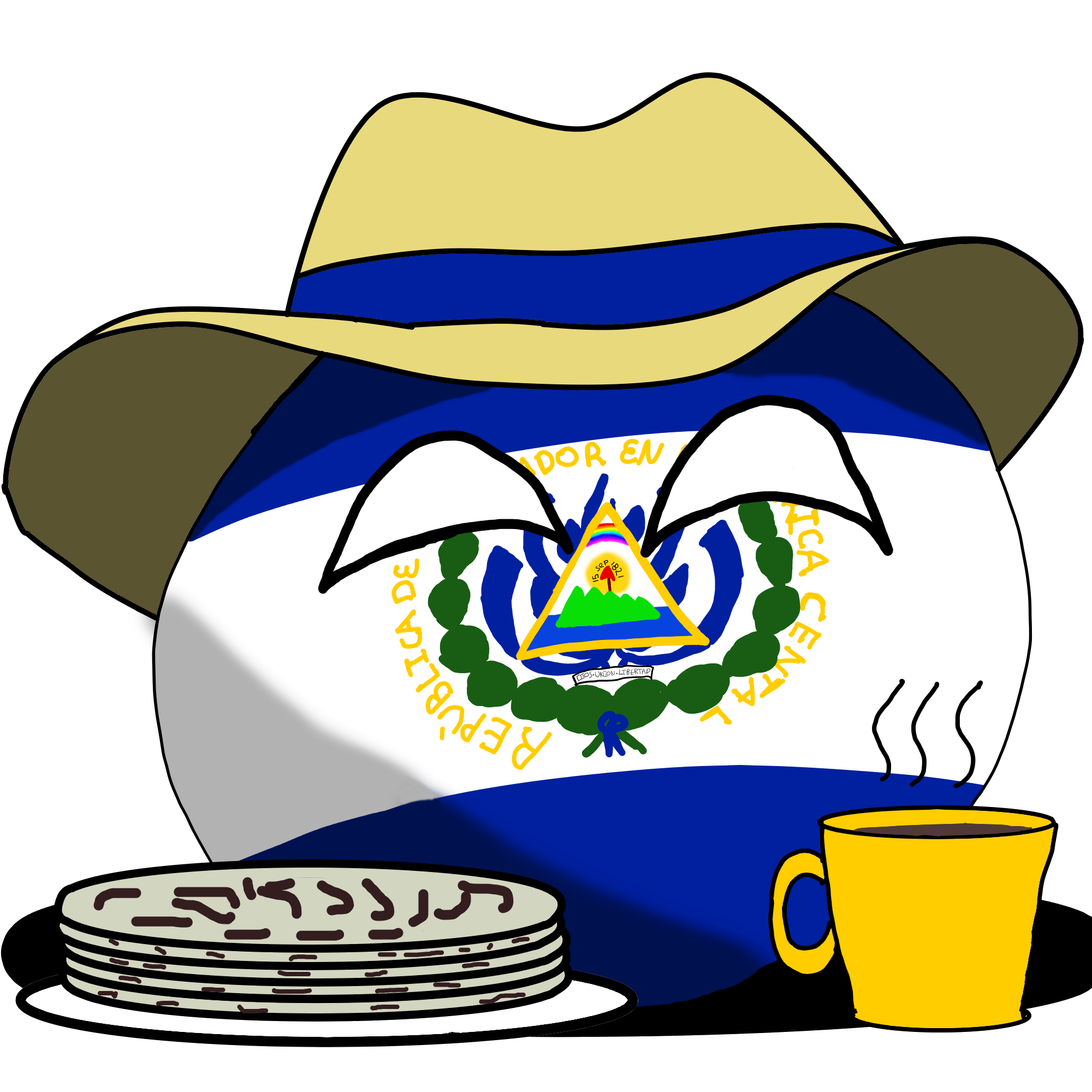 2000x2000 El Salvadorball Polandball Wiki Fandom Powered