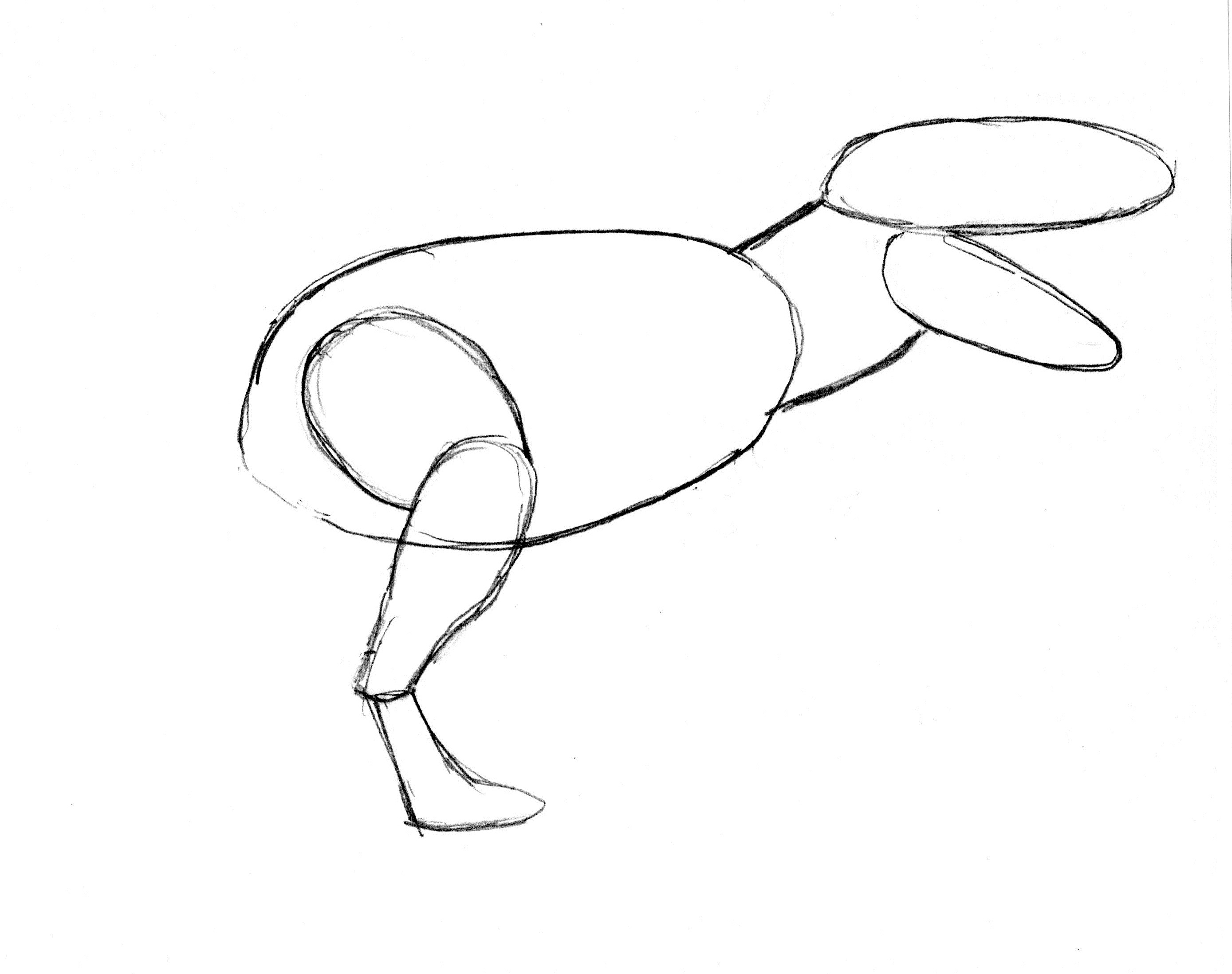 2777x2197 T Rex Drawing Step