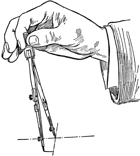 574x640 Drawing A Circle Using Compass Clipart Etc