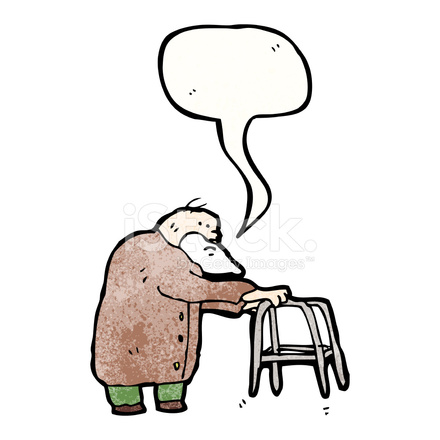 440x440 Elderly Man Cartoon Stock Vector