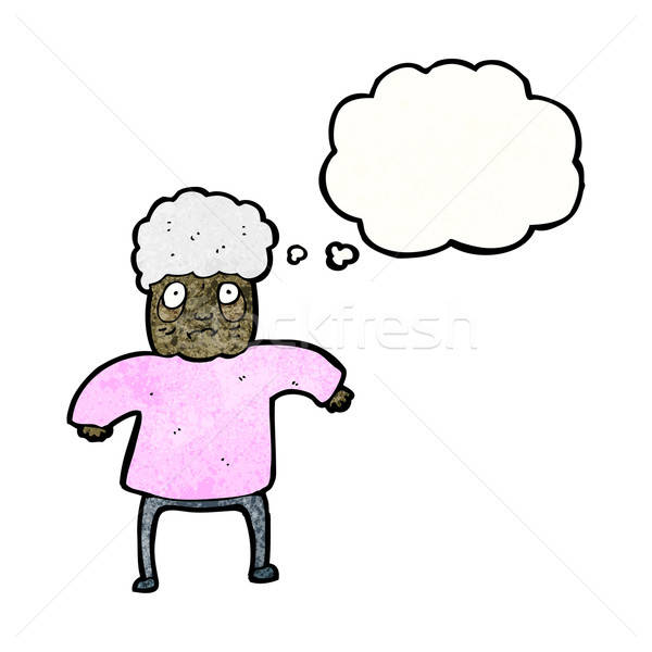 600x600 Cartoon Elderly Woman Vector Illustration Lineartestpilot