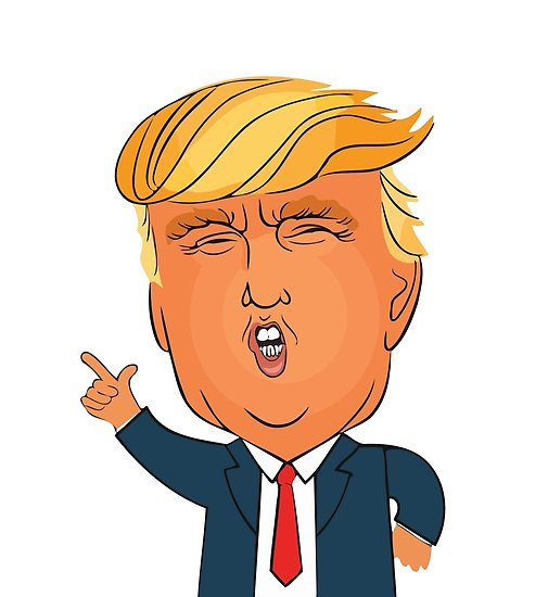 505x550 Donald Trump Cartoon Toon Drawing Funny Crazy Election Posters
