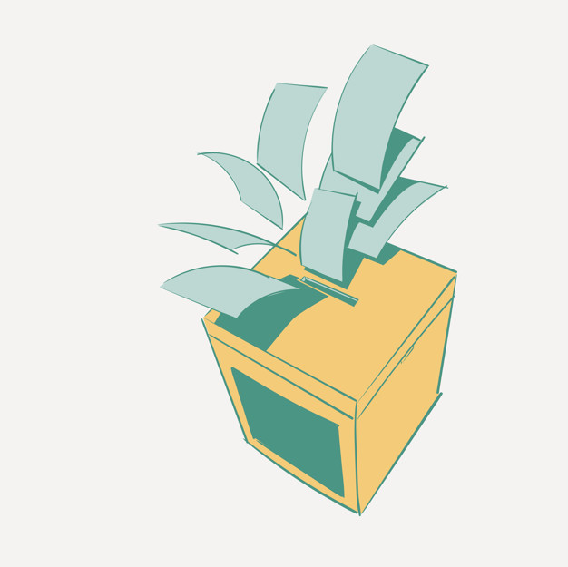 626x625 Hand Drawing Illustration Set Of Election Vector Free Download