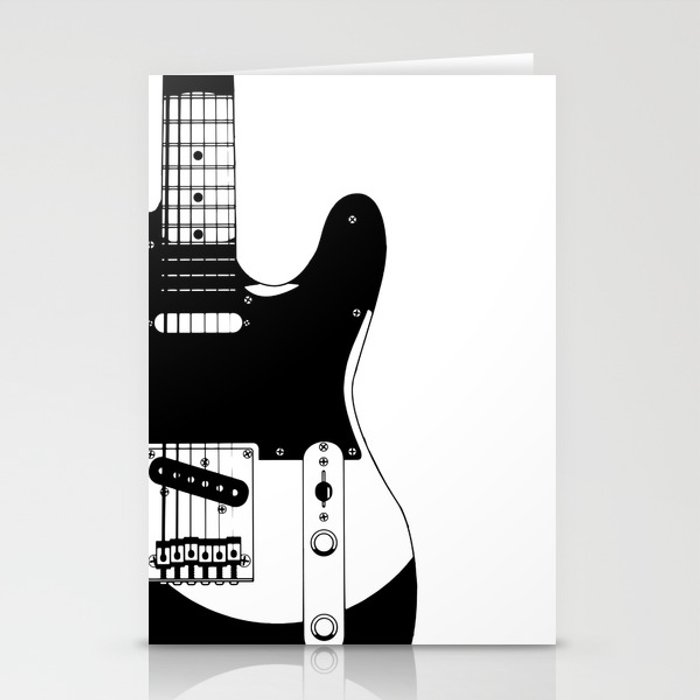 700x700 Electric Guitar Drawing Stationery Cards