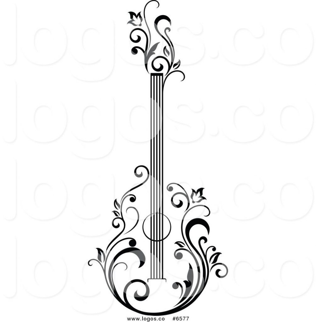 1004x1024 Guitarart Black And White Acousticartfest Cards Coloring Pages