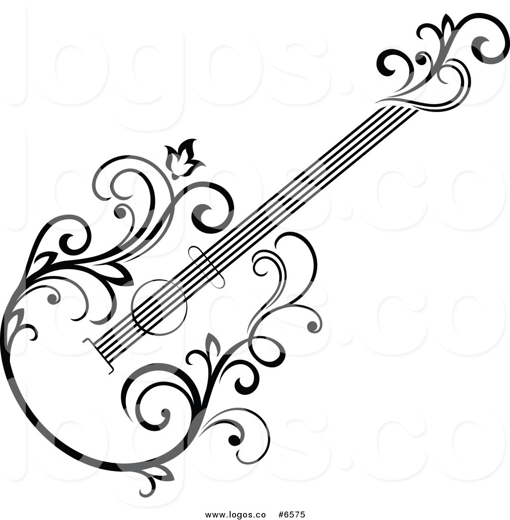 1024x1044 Musical Instrument Clipart Black And White Guitar Clip Art