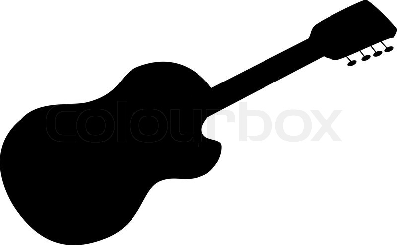800x493 Musical Instrument, Acoustic Guitar, Stock Vector Colourbox