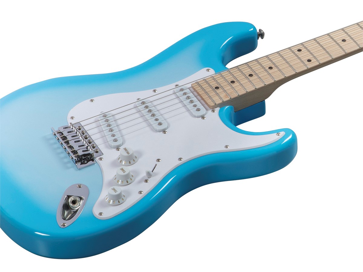 1200x900 Monoprice Indio Cali Classic Electric Guitar With Gig Bag, Blue