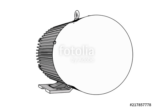 500x354 Outline Electric Motor Vector Stock Image And Royalty Free Vector