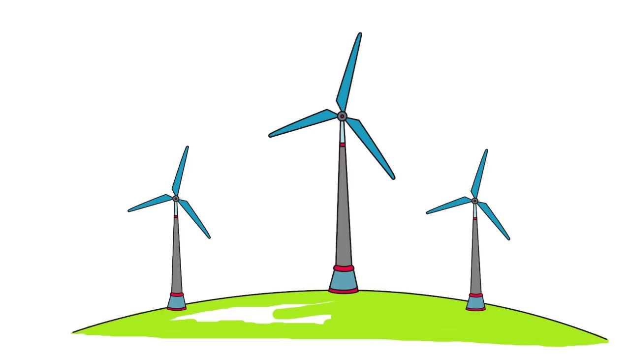 1280x720 How To Draw Windmills Coloring Pages For Kids Kids Learning