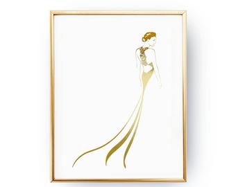 340x270 Elegant Gown Art Etsy