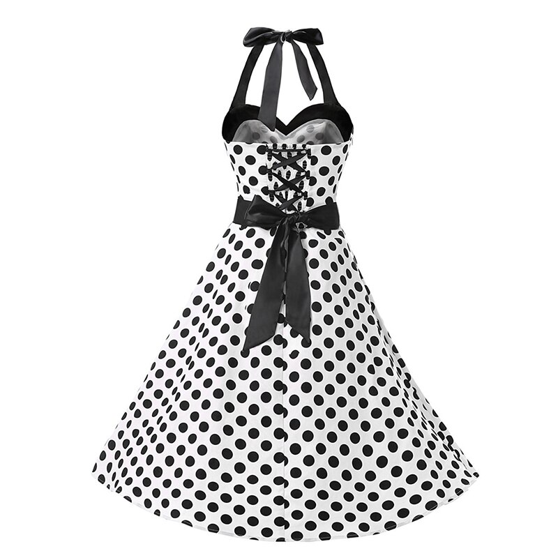 800x800 White Polka Dot Off Shoulder Strapless Vintage Elegant A Line