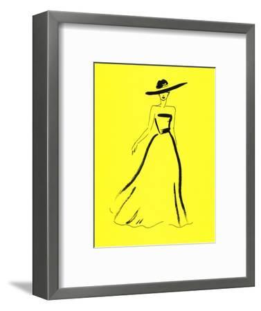 377x450 Woman With Elegant Dress Abstract Watercolor Fashion Background