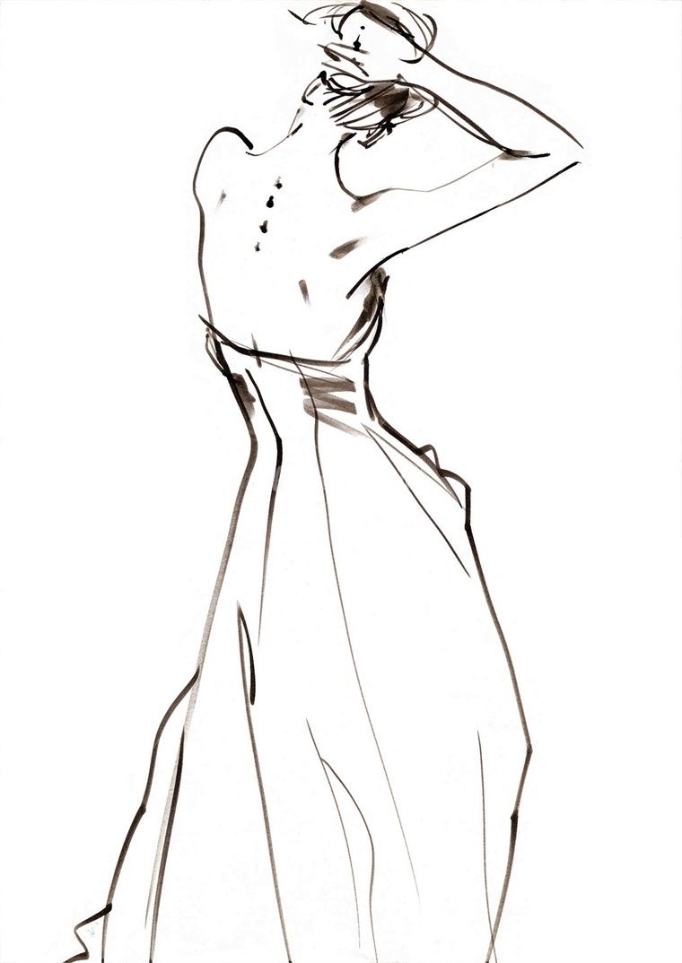 760x1074 Dress Sketch