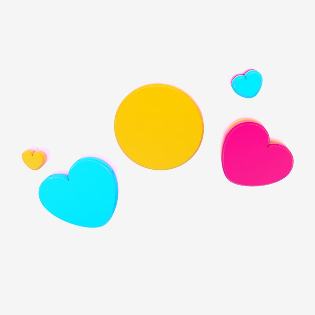 640x640 fashion stereo heart type decorative element drawing