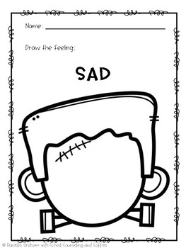 263x350 Halloween Draw A Feeling Elementary School Counseling Emotions