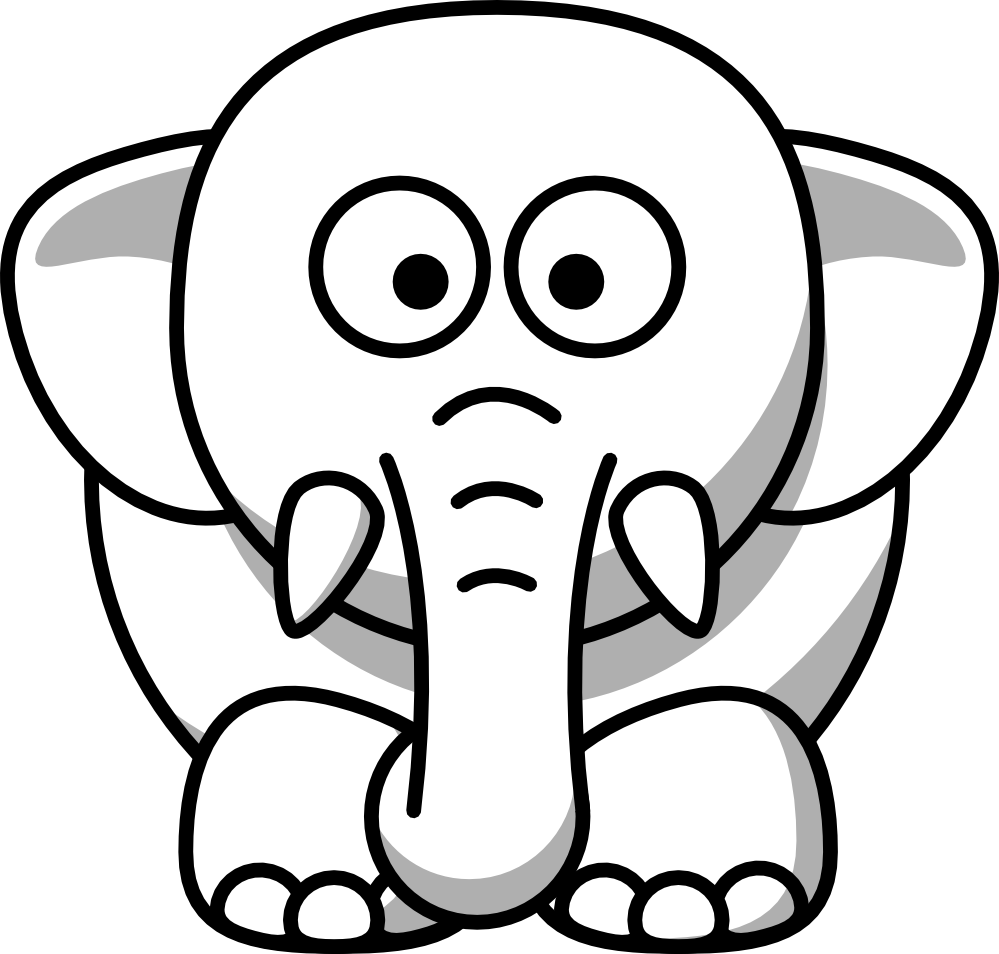 999x954 Collection Of Free Elephant Drawing Line Download On Ui Ex
