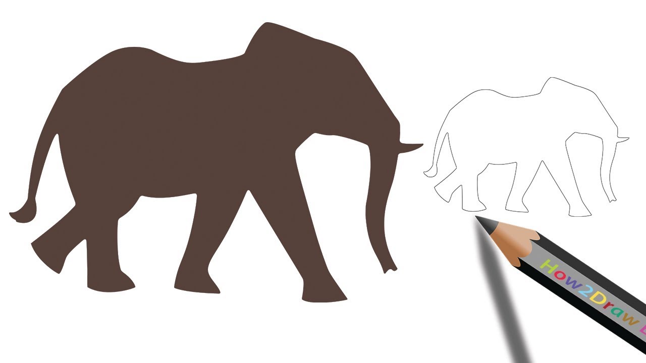 1280x720 How To Draw An Elephant Step