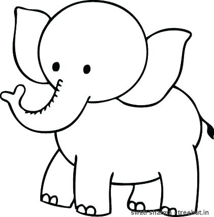 421x425 Elephant Coloring Pages For Kids Pics For Coloring Pages Elephant
