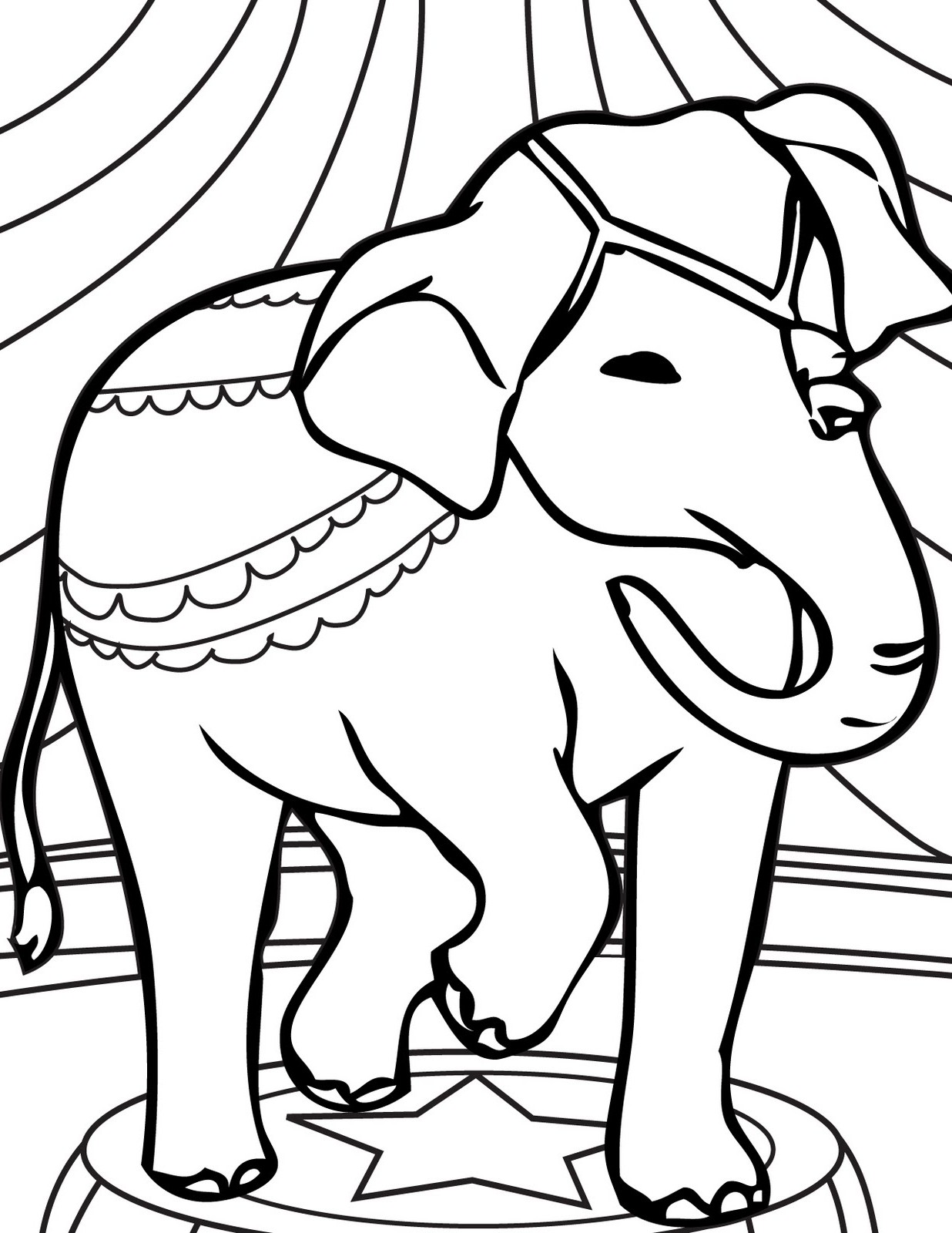 Elephant Drawing For Kids | Free download on ClipArtMag