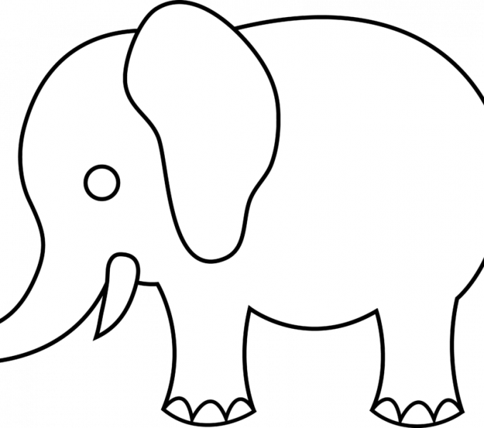 Elephant Drawing For Kids | Free download on ClipArtMag