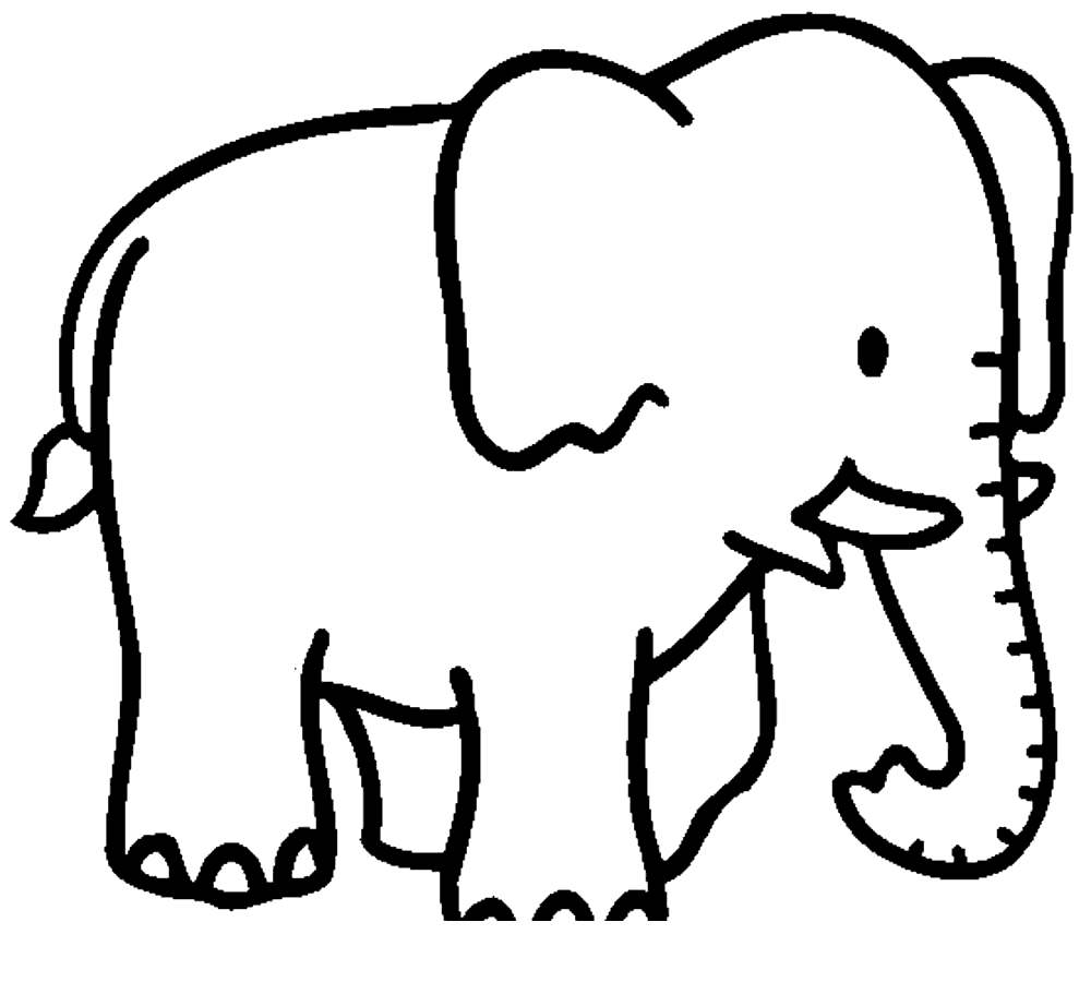 1000x900 Elmer The Elephant Coloring Pages Kids Line Drawing