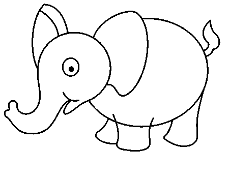 450x350 How To Draw An Elephant Easy For Kids