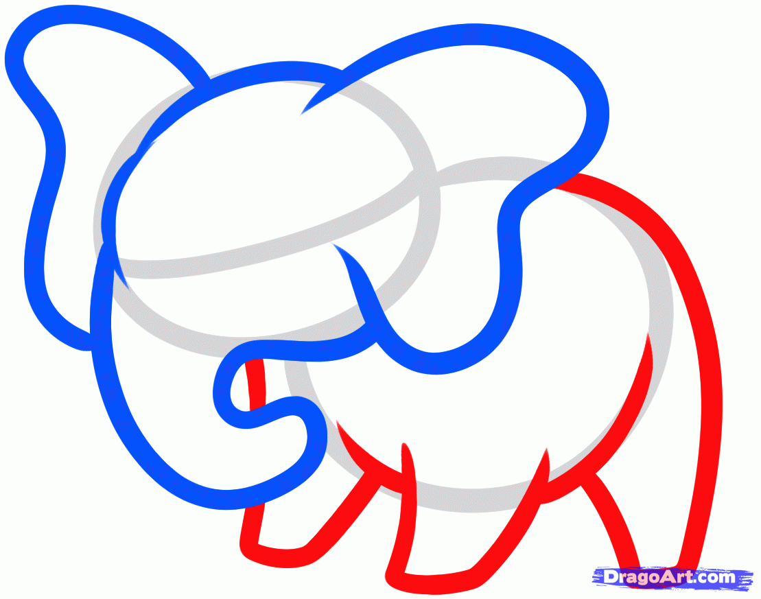 1109x873 How To Draw Elephant Easily For Kids