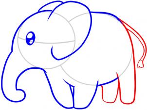 302x227 How To Draw How To Draw An Elephant For Kids