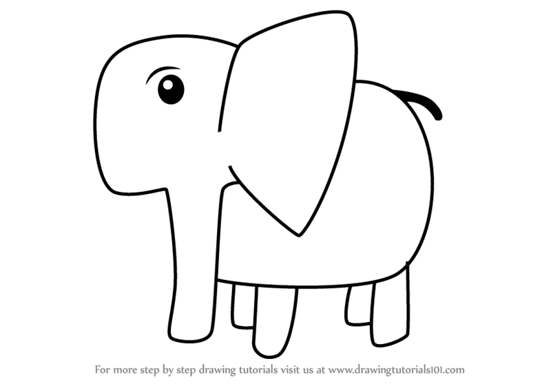 800x567 Learn How To Draw An Elephant For Kids