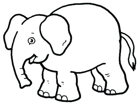 580x435 Zoo Animals To Draw Elephant Drawings For Kids Zoo Animals Drawing