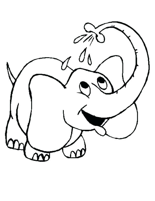 610x790 Coloring Pages Elephant Drawing For Coloring Baby Elephants Kids