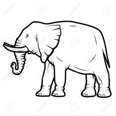236x236 Elephant Outline Drawing Beach Clipart Awesome Best Elephant