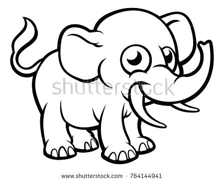 450x366 outline elephant elephant simple outline drawing cute elephant