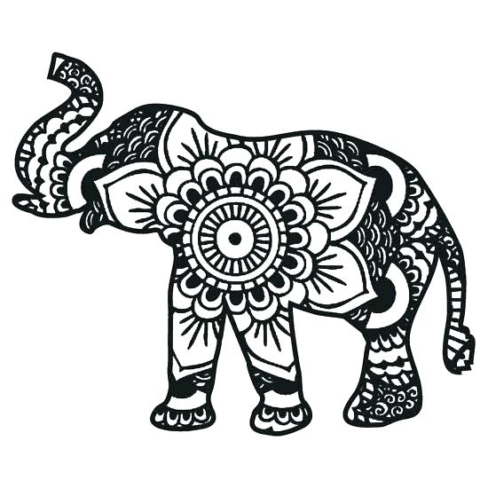 550x550 Elephant Coloring Pages Elephant Coloring Pages For Adults