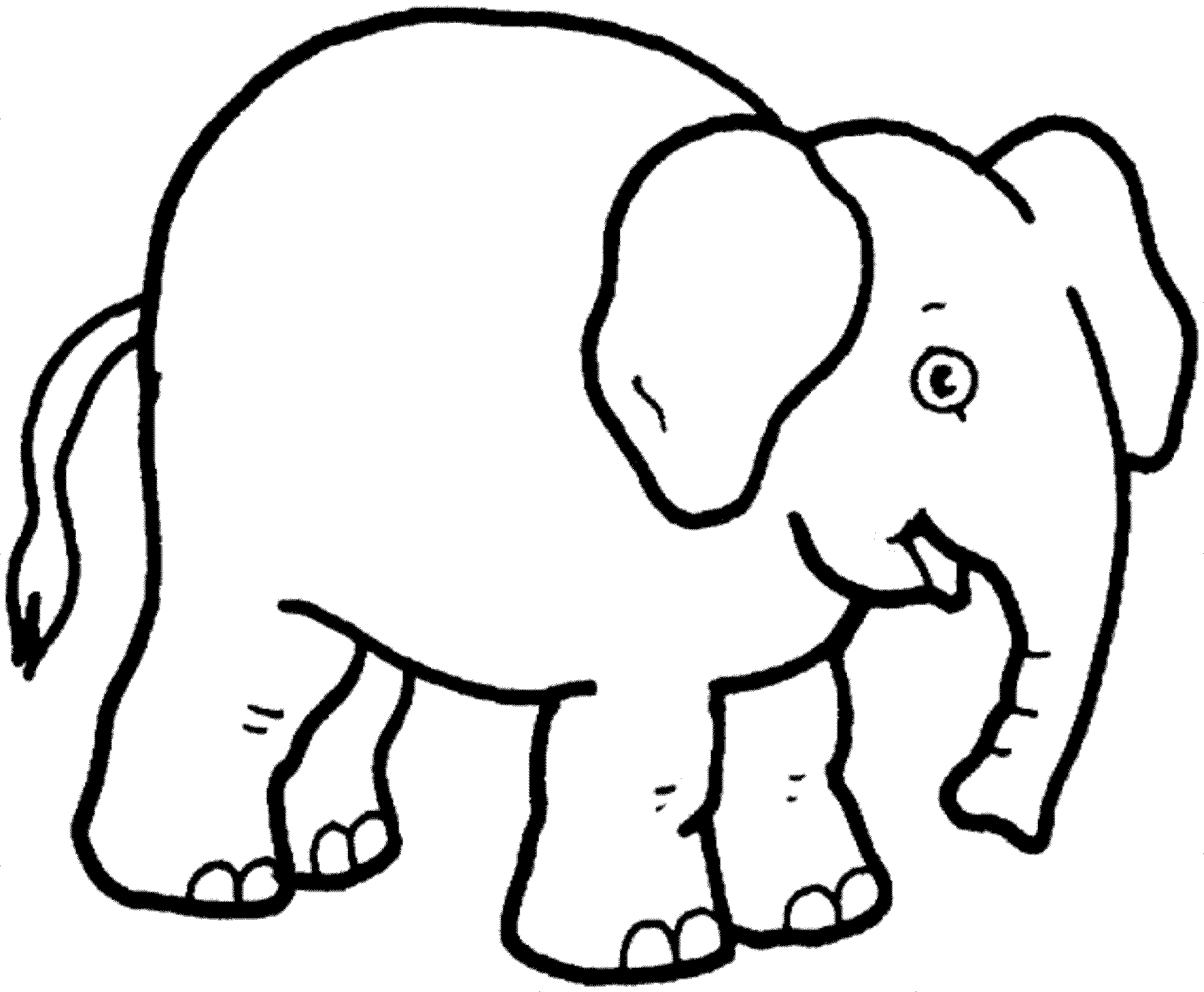 2000x1648 Asian Elephant Coloring