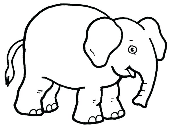 600x450 Picture Of Elephant To Color