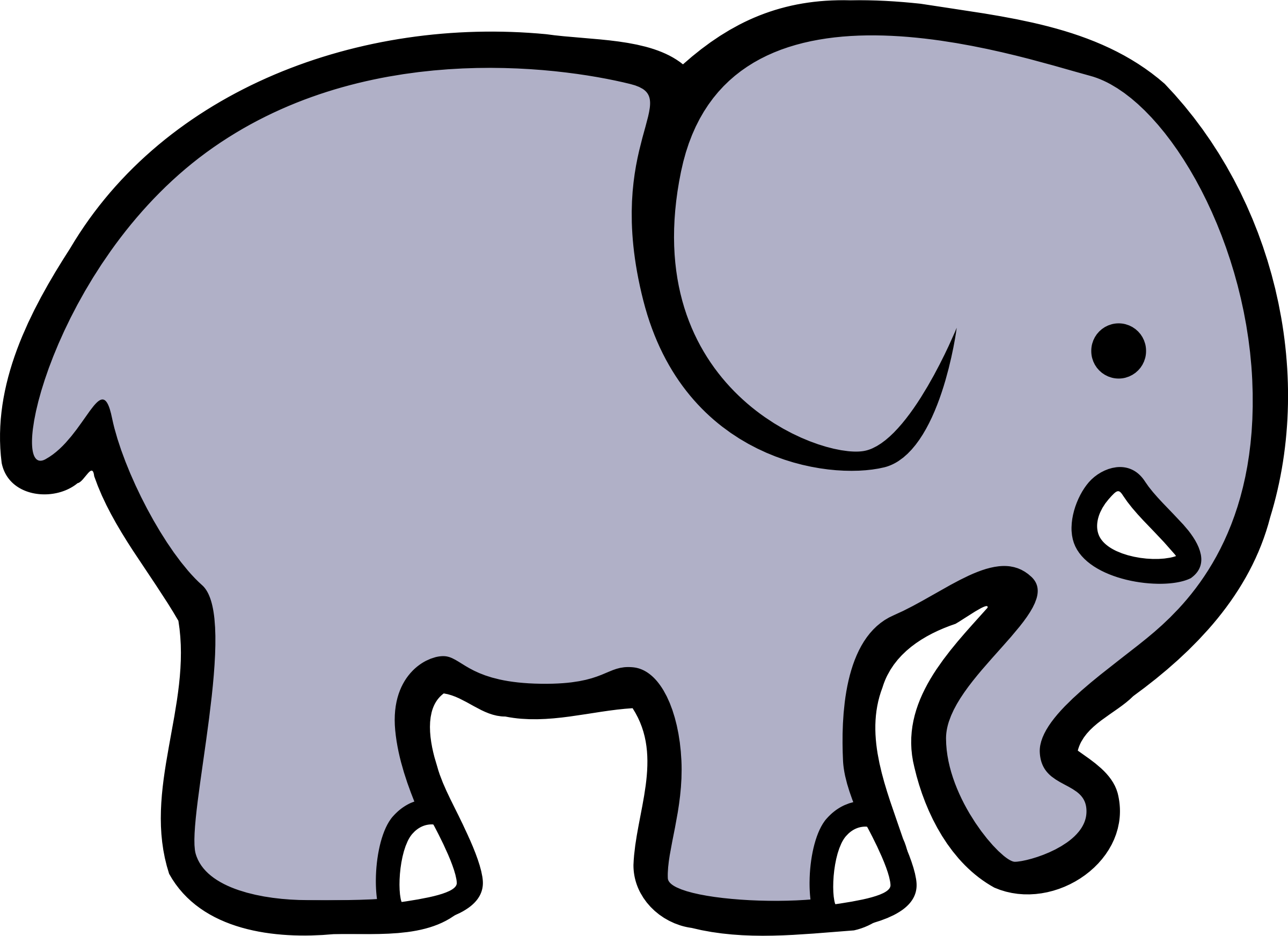 2400x1744 Collection Of Free Vector Elephant Simple Download On Ui Ex