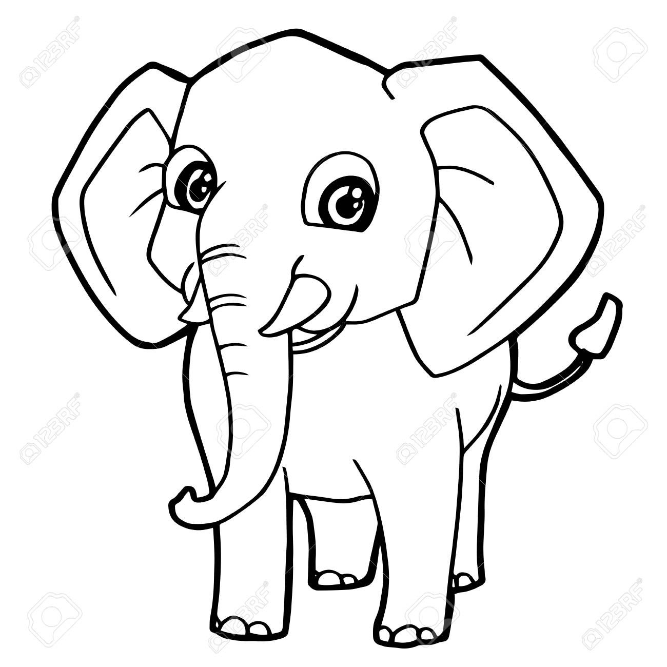 1300x1300 Cute Elephant Face Drawing Family Simple Images Kawaii Step