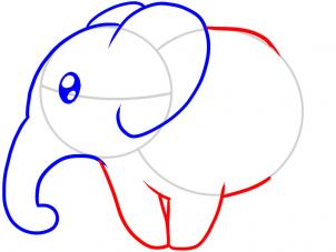 302x227 How To Draw How To Draw An Elephant For Kids