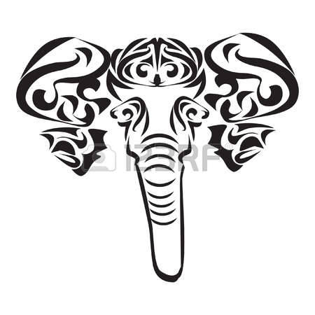 450x450 Latest Elephant Tattoo Designs