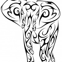200x200 Elephant Tattoo Designs
