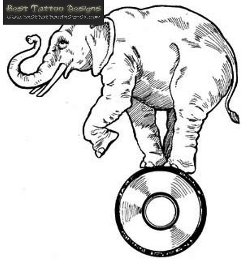 800x858 Elephant Tattoo Sample