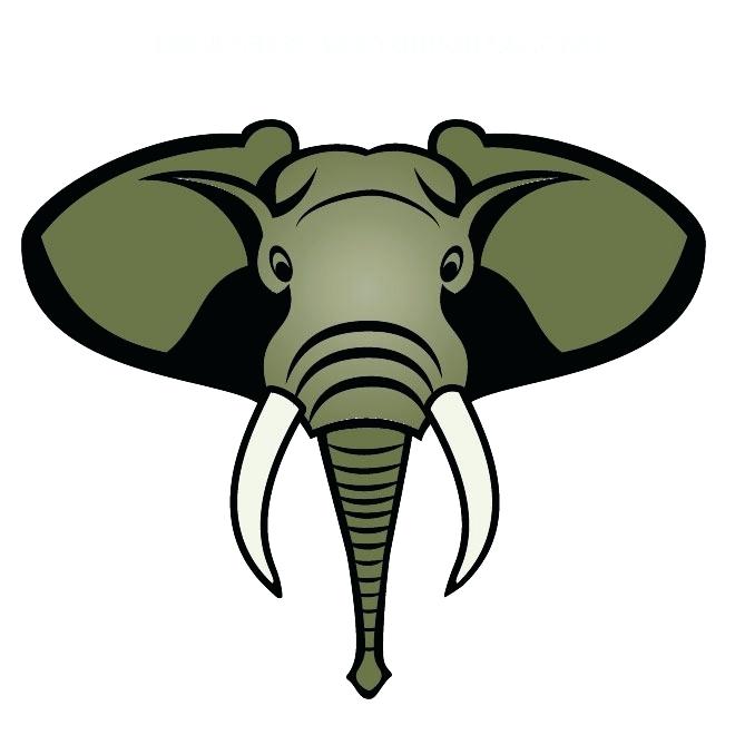 660x660 Elephant Clipart Outline Elephant Outline Trunk Up Elephant