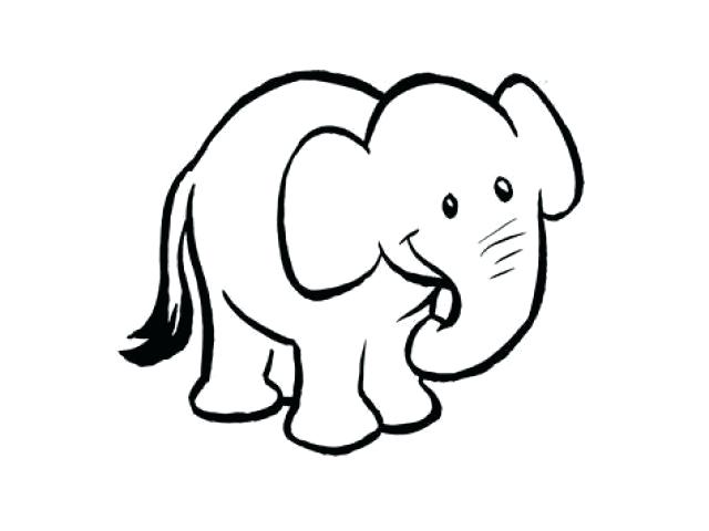 640x480 Elephant Clipart Outline Pink Elephant Trunk Up Pictures To Pin