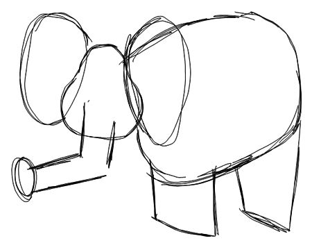 450x350 How To Draw Cartoon Elephants African Animals Step