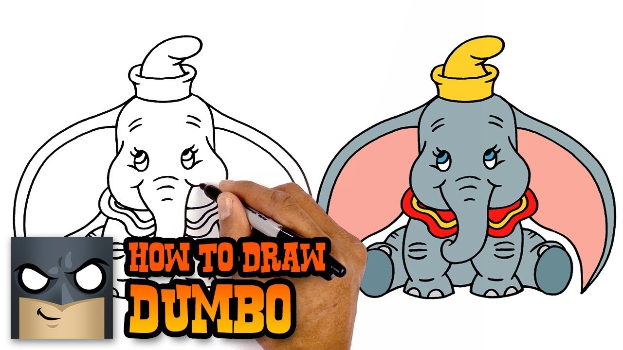 1280x720 How To Draw Dumbo Easy Step